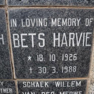 HARVIE Bets 1926-1988