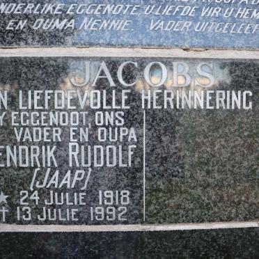 JACOBS Hendrik Rudolf 1918-1992
