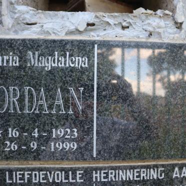 JORDAAN Maria Magdalena 1923-1999