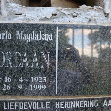 JORDAAN Maria Magdalena 1923-1999