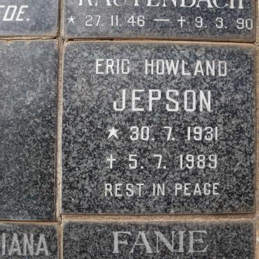 JEPSON Eric Howland 1931-1989