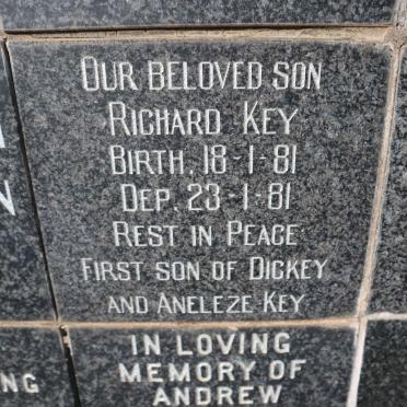 KEY Richard 1981-1981