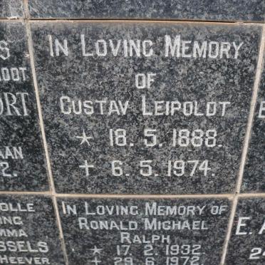 LEIPOLDT Gustav 1888-1974