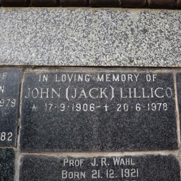 LILLICO John 1906-1978