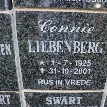 LIEBENBERG Connie 1925-2001