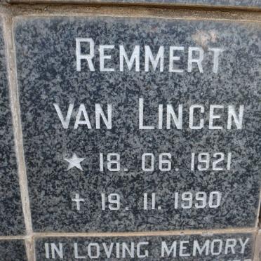 LINGEN Remmert, van 1921-1990