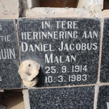 MALAN Daniel Jacobus 1914-1983