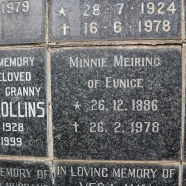 MEIRING Minnie 1886-1978