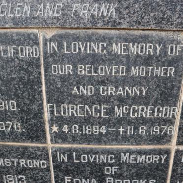 MCGREGOR Florence 1894-1976