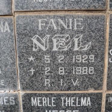 NEL Fanie 1929-1988