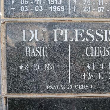 PLESSIS Basie, du 1937- :: DU PLESSIS Christa 1951-2003