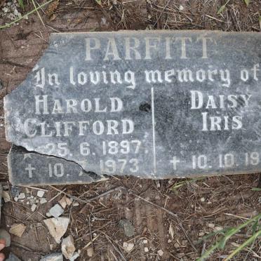 PARFITT Harold Clifford 1897-1973 &amp; Daisy Iris -1981