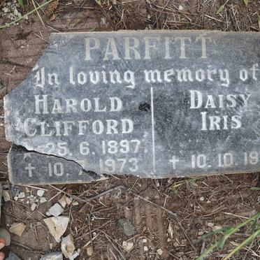 PARFITT Harold Clifford 1897-1973 &amp; Daisy Iris -1981