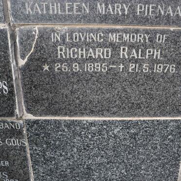 RALPH Richard 1895-1976