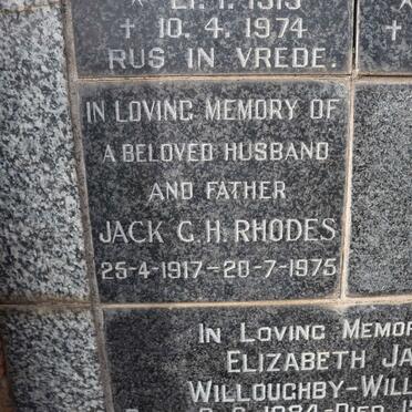 RHODES Jack G.H. 1917-1975