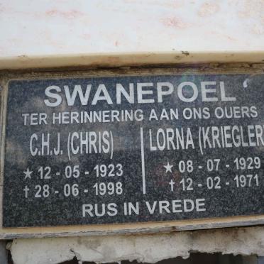 SWANEPOEL C.H.J. 1923-1998 &amp; Lorna KRIEGLER 1929-1971