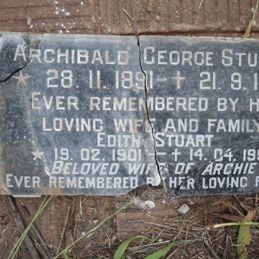 STUART Archibald George 1891-1972 &amp; Edith 1901-1994