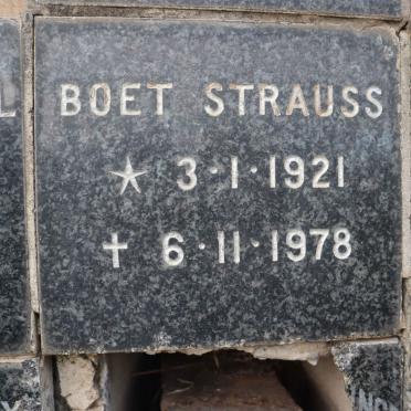 STRAUSS Boet 1921-1978