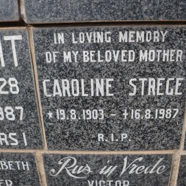 STREGE Caroline 1903-1987