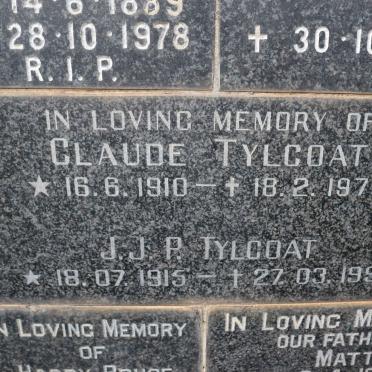TYLCOAT Claude 1910-1976 :: TYLCOAT J.J.P. 1915-1991
