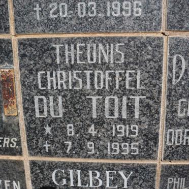 TOIT Theunis Christoffel, du 1919-1995