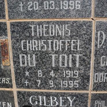 TOIT Theunis Christoffel, du 1919-1995