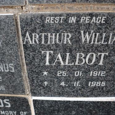 TALBOT Arthur William 1912-1985