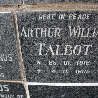 TALBOT Arthur William 1912-1985