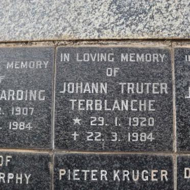 TERBLANCHE Johann Truter 1920-1984