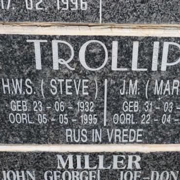 TROLLIP H.W.S. 1932-1995 &amp; J.M. 1944-2015