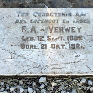 VERWEY S.A.P. 1882-1921