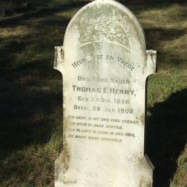 HENRY Thomas E. 1856-1902
