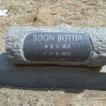 BOTHA Soon 1913-1975