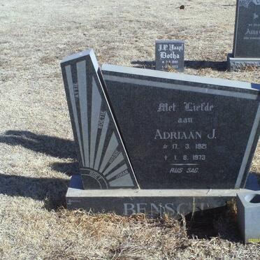 BENSCH Adriaan J. 1921-1973