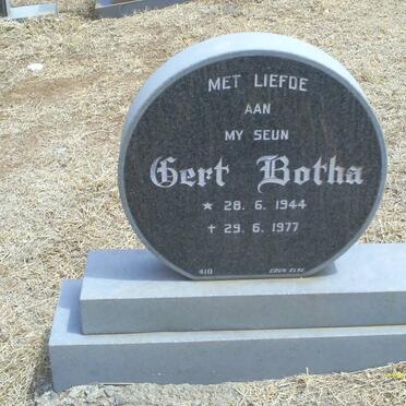 BOTHA Gert 1944-1977