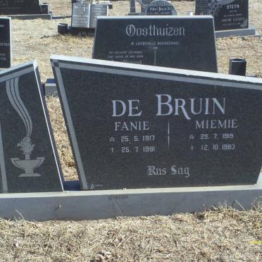 BRUIN Fanie, de 1917-1981 &amp; Miemie 1919-1983