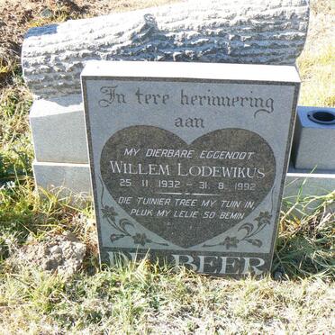 BEER Willem Lodewikus, de 1932-1992