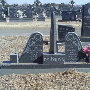 BRUYN Michiel Adriaan Petrus, de 1921-1988 &amp; Aletta Maria 1920-2007