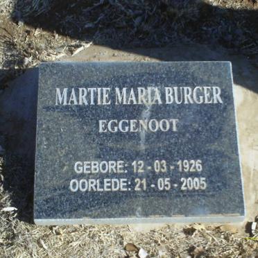 BURGER Martie Maria 1926-2005