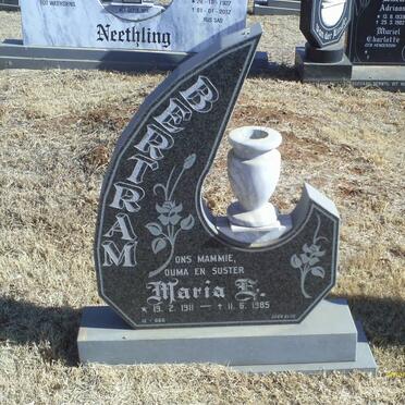 BERTRAM Maria E. 1911-1985