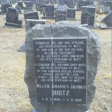 BRITZ Willem Johannes Jacobus 1928-1980
