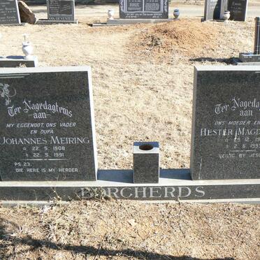 BORCHERDS Johannes Meiring 1908-1991 &amp; Hester Magdalena 1911-1993