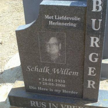 BURGER Schalk Willem 1935-2008