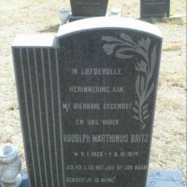 BRITZ Rudolph Marthinus 1926-1974