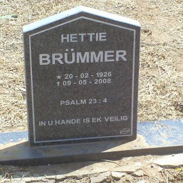 BRUMMER Hettie 1926-2008