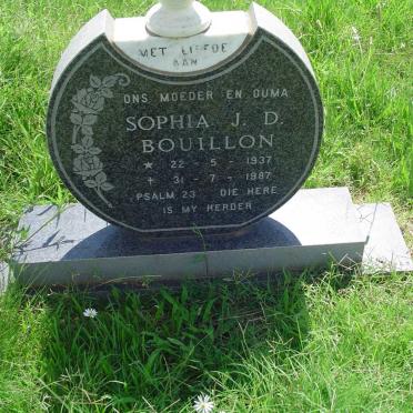 BOUILLON Sophia J.D. 1937-1987