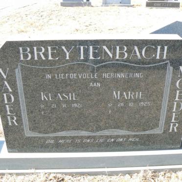 BREYTENBACH Klasie 1921- &amp; Marie 1925-