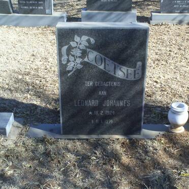 COETSEE Leonard Johannes 1924-1974