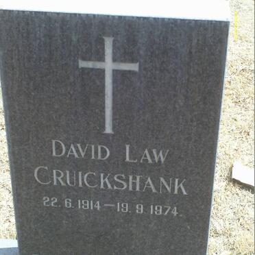 CRUICKSHANK David Law 1914-1974