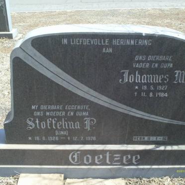 COETZEE Johannes M. 1927-1984 &amp; Stoffelina P. 1926-1976